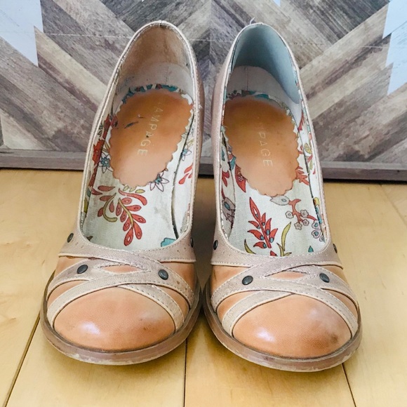 🎁3/$10 RAMPAGE WEDGE SHOES SIZE 7.5 - Picture 2 of 4